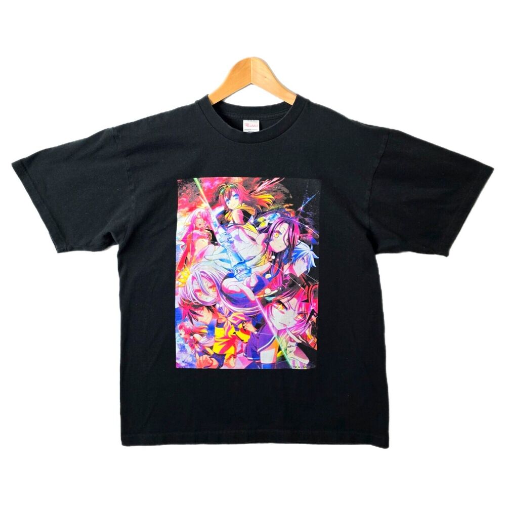 Vintage No Game No Life Zero Shirt Anime Manga TV Promo Y2k Vtg RARE